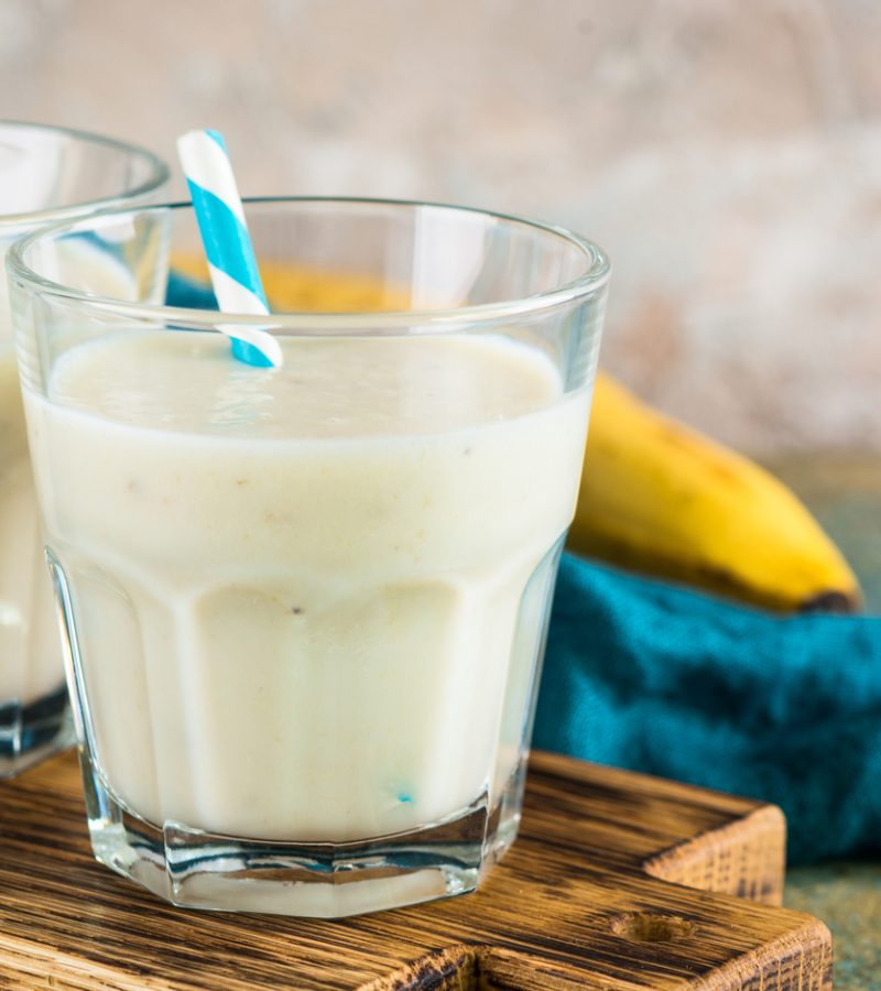 banana milkshake beverage