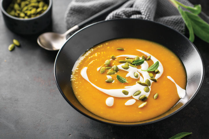 soup in a bowl