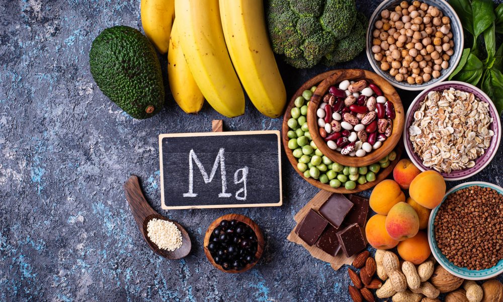 Healthy diet food with magnesium