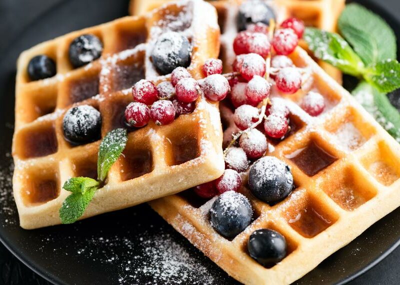 Waffle Close Up Fruit Plate