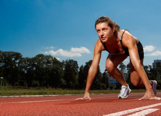 Image of a woman running