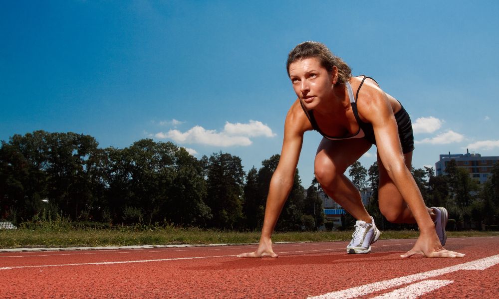 Image of a woman running