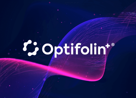 Optifolin+ Logo with helix