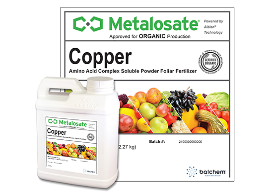 Metalosate Copper amino acide foliar fertilizer